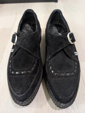 T.U.K Black Velvet Creepers